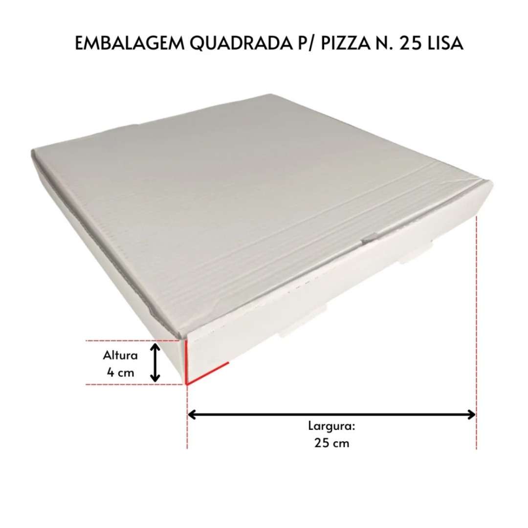 CAIXA QUADRADA P/PIZZA,DOCE,SALGADOS NR.25