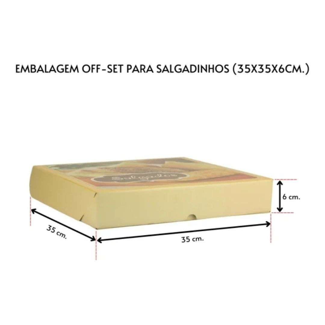 EMB. OFF-SET P/SALGADOS 35X35