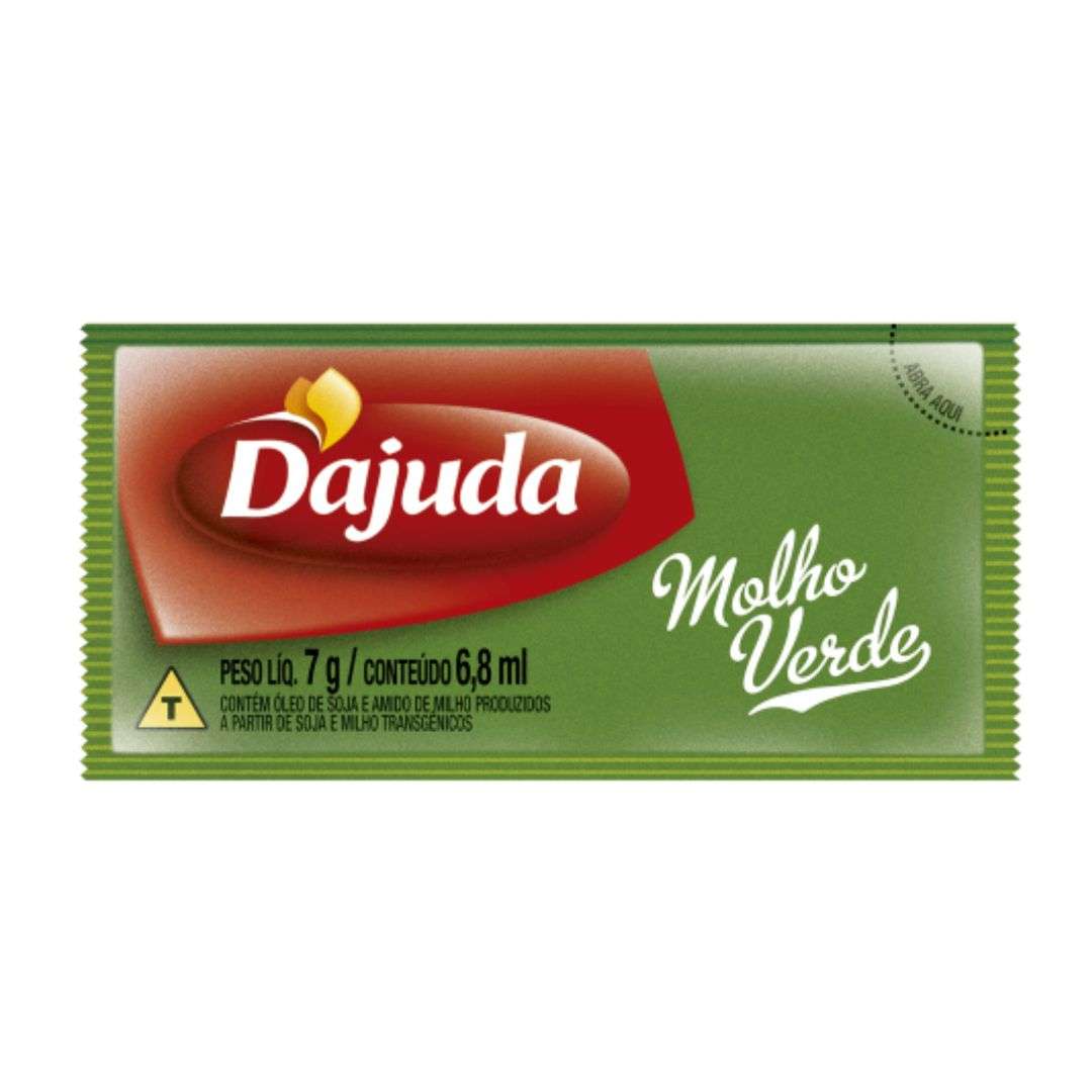 Molho Verde Sachê Caixa C/192 Unidades Cada D'ajuda
